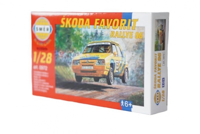 Model auta Škoda Favorit Rallye 96 v měřítku 1:72