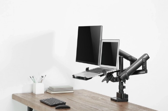 Držák pro monitor do velikosti 32 palců a notebook do velikosti 15,6 palce