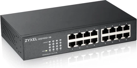 Neřízený gigabitový switch ZYXEL GS1100-16 (16 portů)