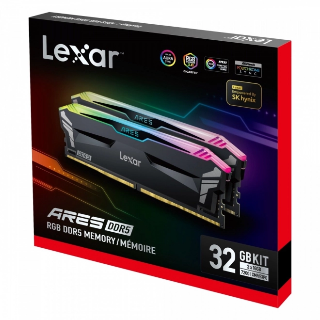 Paměť DDR5 ARES RGB Gaming 32GB(2*16GB)/7200 černá