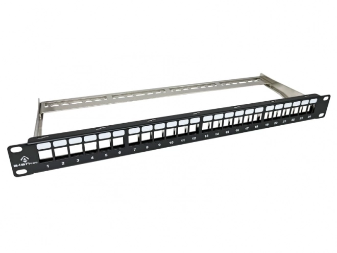 Patch panel prázdný 24 portů 1U modulární
