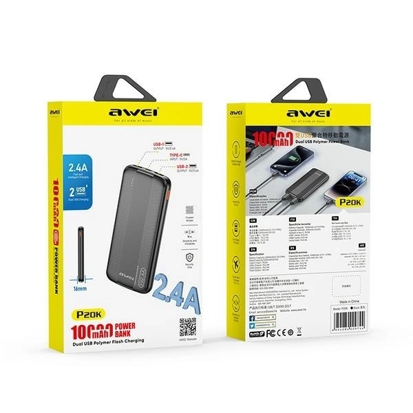 Powerbanka 10000mAh 2xUSB