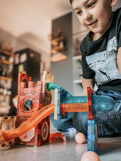 Svítící magnetická kuličková dráha 75 ks