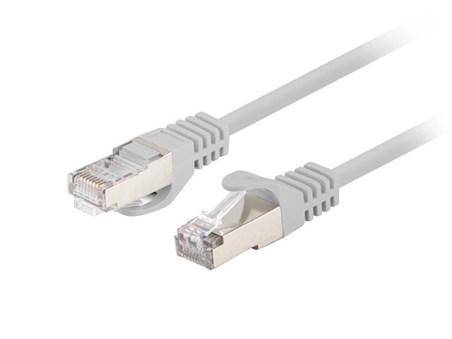 Patchcord cat.6 FTP 1M 10-pack fluke passed grey