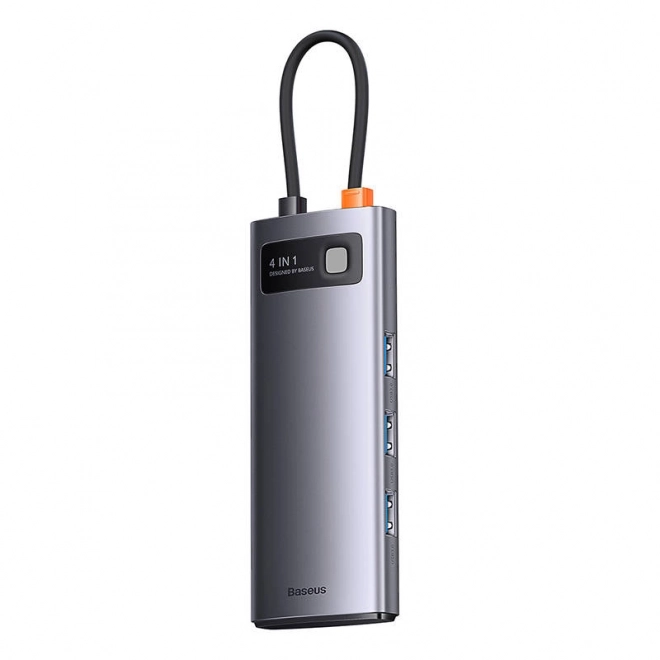 Rozbočovač 4v1 Baseus řady Metal Gleam, USB-C na 4x USB 3.0