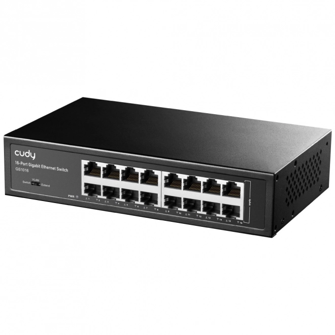 Přepínač GS1016 16xGE kovový kryt
