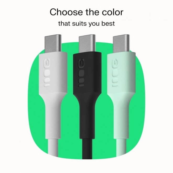 USB-C kabel PowerFlex 100W silikonový zelený 1,2m