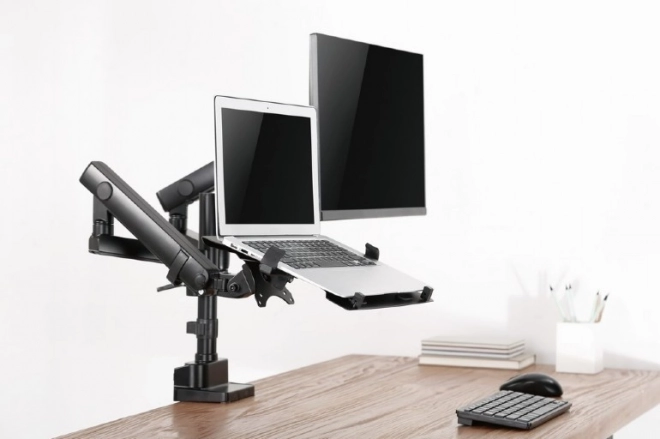Držák pro monitor do velikosti 32 palců a notebook do velikosti 15,6 palce