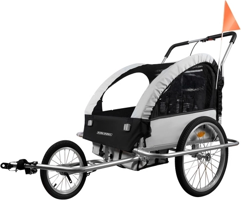 Kruzzel 3v1 odpružený cyklistický přívěs pro děti