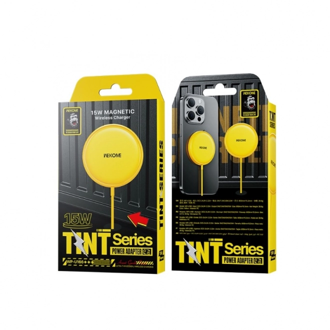 Indukční nabíječka Tint Series - MagSafe 15W žlutá