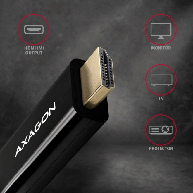 RVD-HI14C2 DisplayPort -> HDMI 1.4 aktivní adaptér, 1,8m kabel, 4K/30Hz