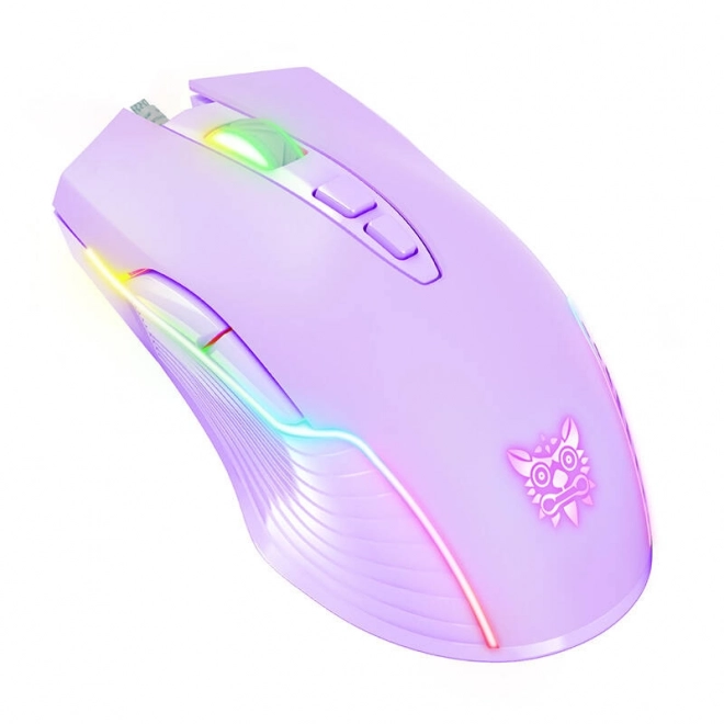 ONIKUMA RGB herní myš fialová