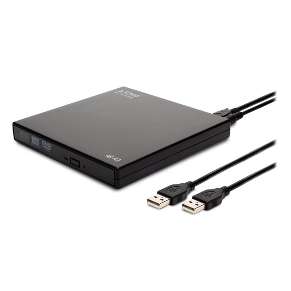 Externí mechanika - typ SLIM CD/DVD R/RW Rekordér - USB SAVIO AK-43