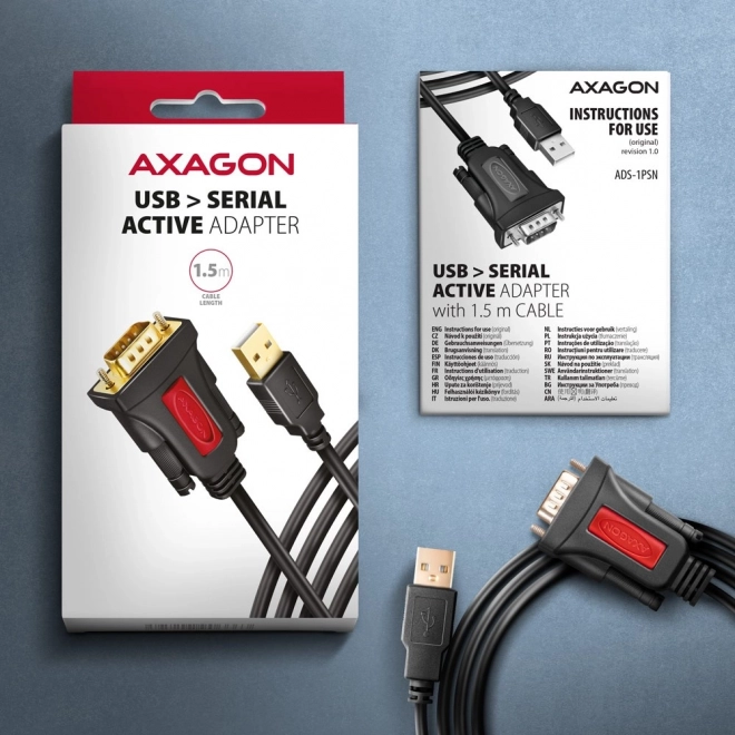 USB 2.0 na RS-232 adaptér 1,5 m kabel s čipem Prolific