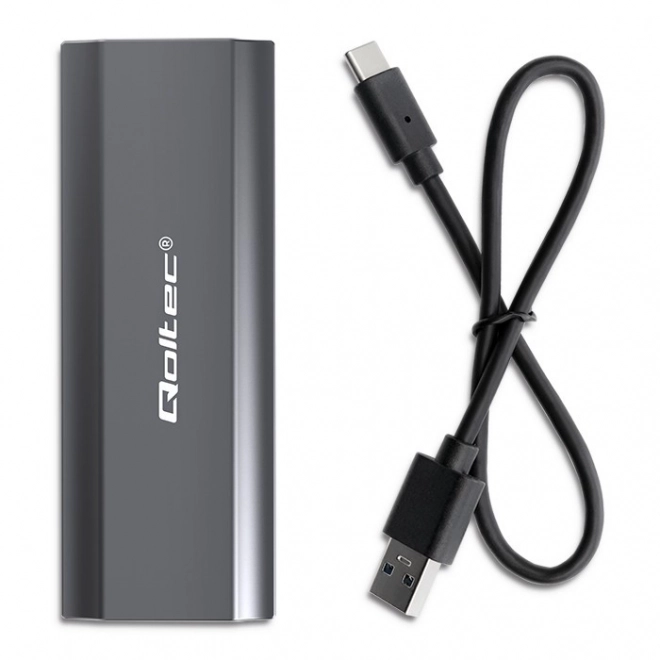 Obal na disk Qoltec pro M.2 SSD SATA NVMe USB-C 2TB