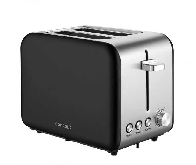 Toustovač Inox Černý