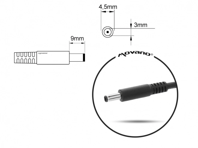 Nabíječka/zdroj 19,5 V 3,34 A (4,5x3,0 pin) - Dell 65 W