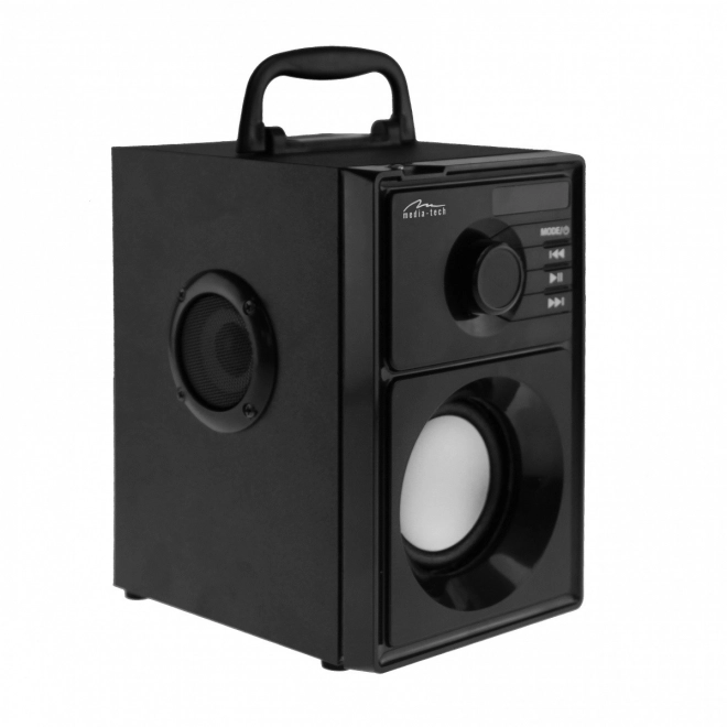 Reproduktor BOOMBOX SILVER MT3179 Bluetooth 5.1+EDR/FM/MP3/MicroSD/USB/AUS/Pilot/USB-C/LED/RMS 15W/PMPO 600W