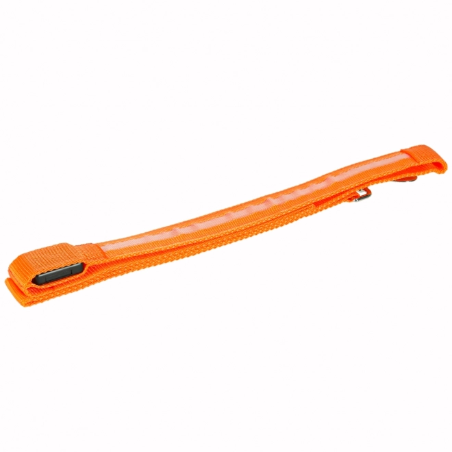 Oranžové LED svítící vodítko pro psy