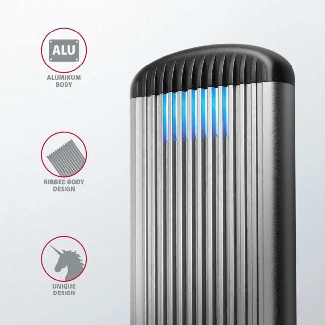 EEM2-SA Bezšroubové hliníkové externí pouzdro USB 3.2 GEN 1 M.2 SATA SSD