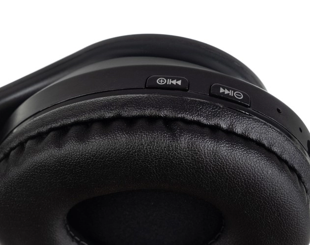 Bezdrátová bluetooth sluchátka s ušima – Černá