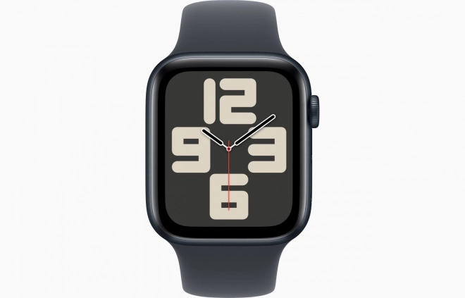 Hodinky SE GPS + Cellular, 44 mm hliníkové pouzdro půlnoční barvy, sportovní řemínek půlnoční barvy - velikost M/L