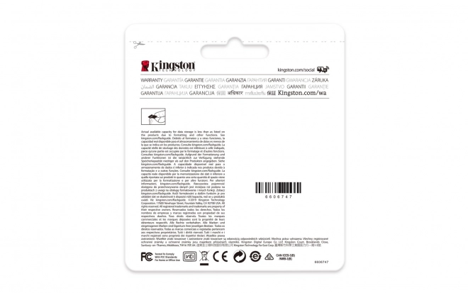 Paměťová karta microSD 128GB Kingston 95/45MB/s C Endurance