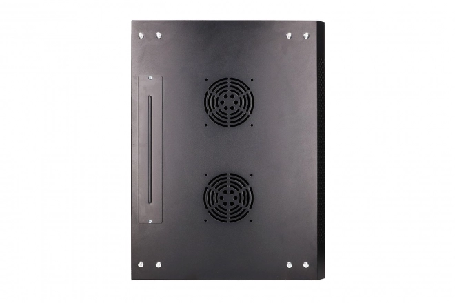 Závěsný rack Extralink 4U 600x450 černý se skleněnými dveřmi