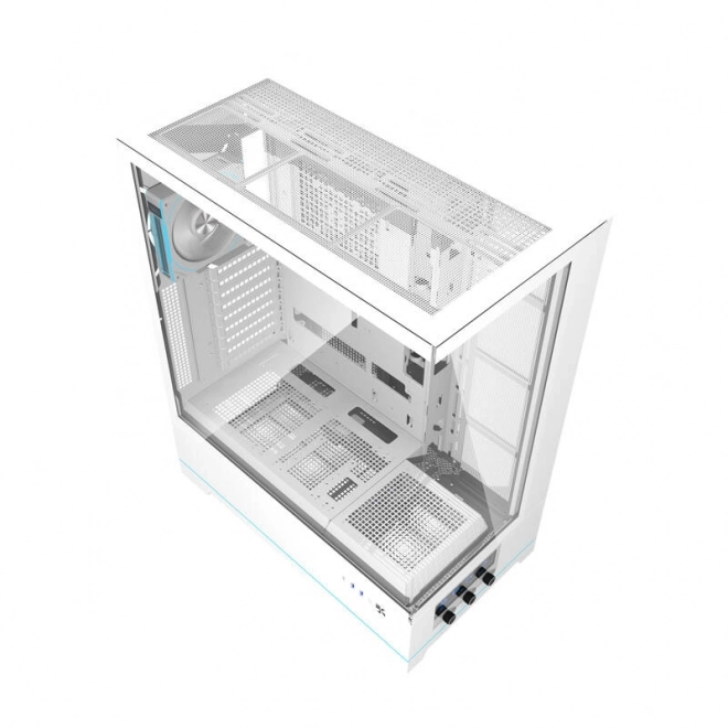 Počítačová skříň Darkflash DY451L PRO s ventilátorem (bílá)