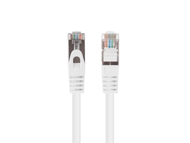 Patchcord cat.6 FTP 0,5M 10-pack fluke passed white