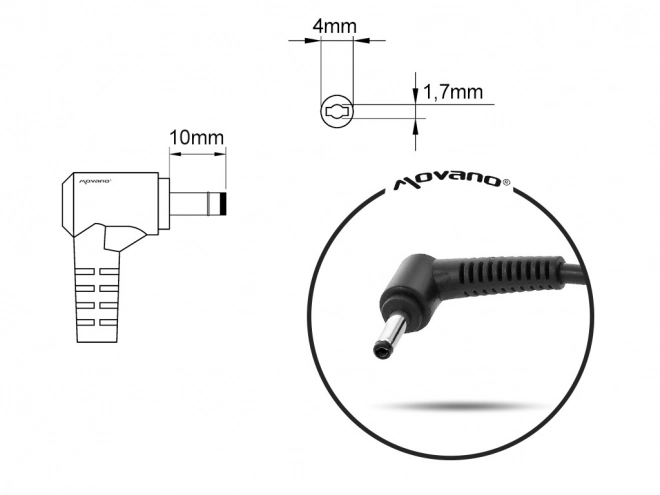 Nabíječka/zdroj 19.5v 4.62a (4.0x1.7) - dell 90W