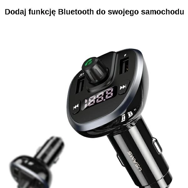 Hands-free sada do auta C21 s FM vysílačem MP3 Bluetooth 2xUSB 3,4A