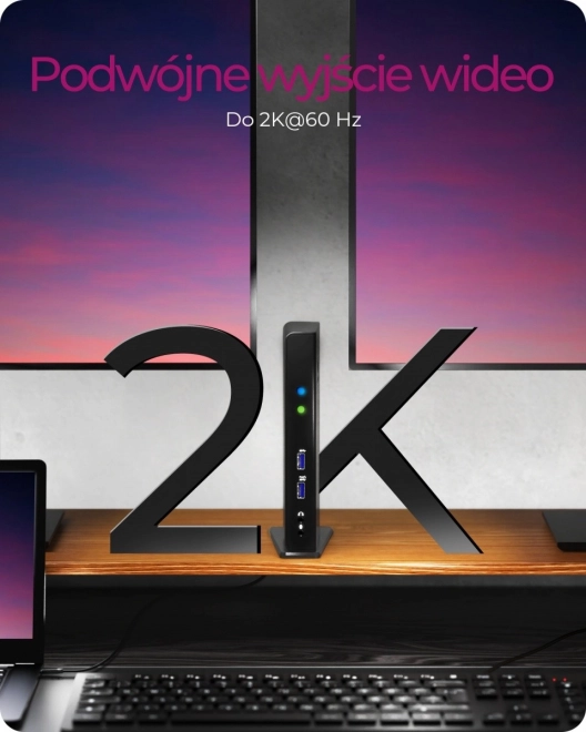 Stolní dokovací stanice ICY BOX s USB, HDMI, LAN, DVI-I a mikrofonním vstupem