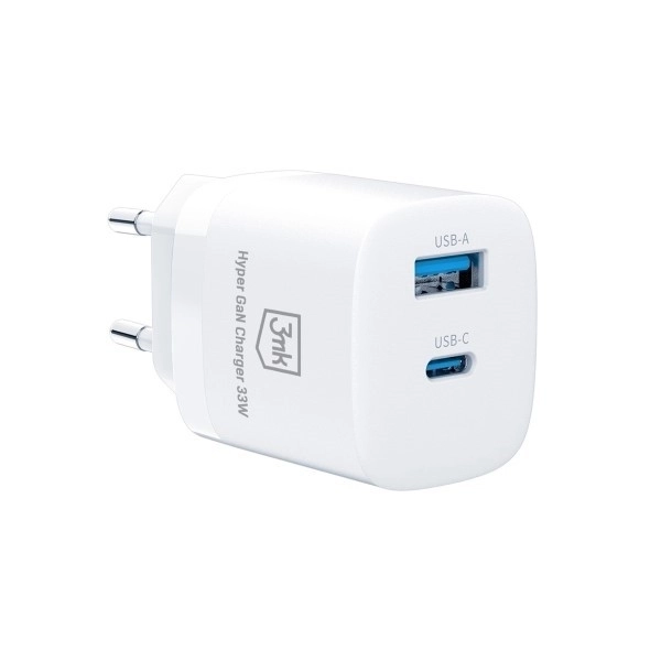 33W síťová nabíječka 1xUSB-C + 1xUSB-A GaN PD