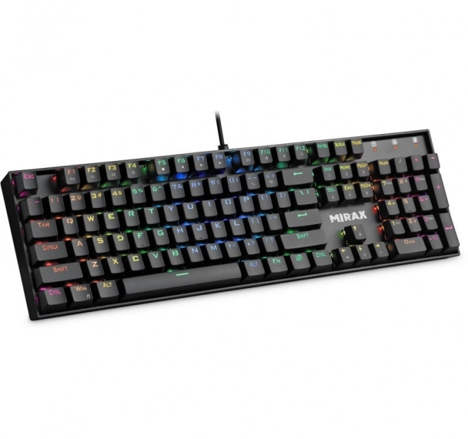 Mechanická klávesnice MIRAX GK-352 s RGB podsvícením černá