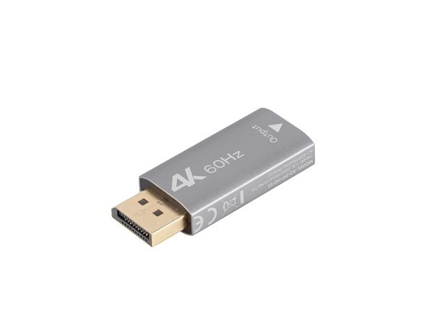 Adaptér DisplayPort na HDMI 4K stříbrný