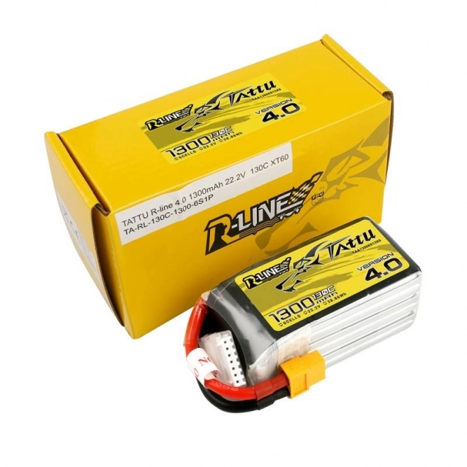 Tattu R-Line LiPo baterie 1300mAh 130C 22.2V 6S1P XT60