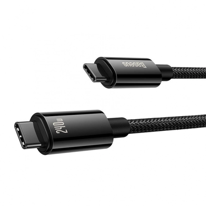 Kabel USB-C na USB-C Baseus Tungsten Gold 240W 3 m (černý)
