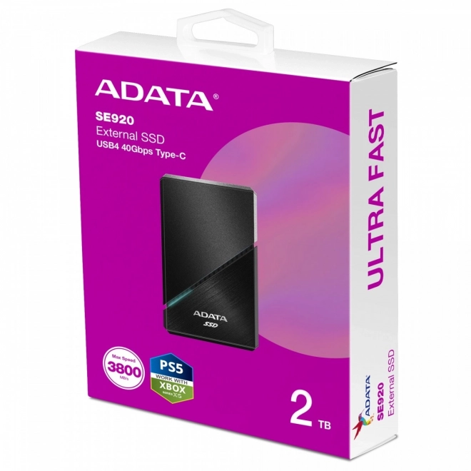 Externí SSD ADATA SE920 2 TB USB4 (3800/3700 MB/s) černý