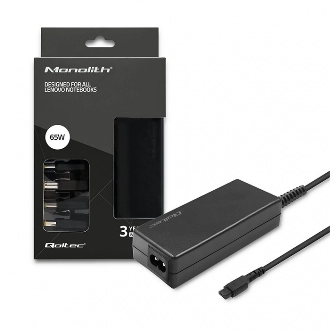 Univerzální napájecí adaptér pro notebooky Lenovo 65W se 4 konektory