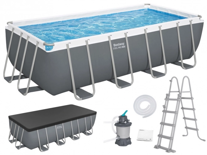 Bazén Bestway Power Steel 488x244x122 cm