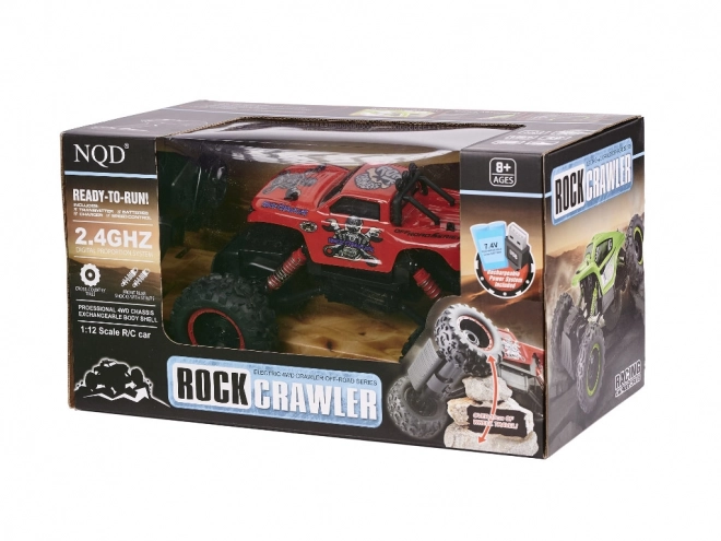 NQD ROCK CRAWLER KING RC auto 1:12 USB – Červené