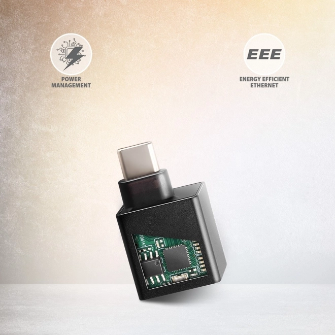 ADE-MINIC Gigabitový ethernetový adaptér, USB-A 3.2 Gen 1, automatická instalace MINI