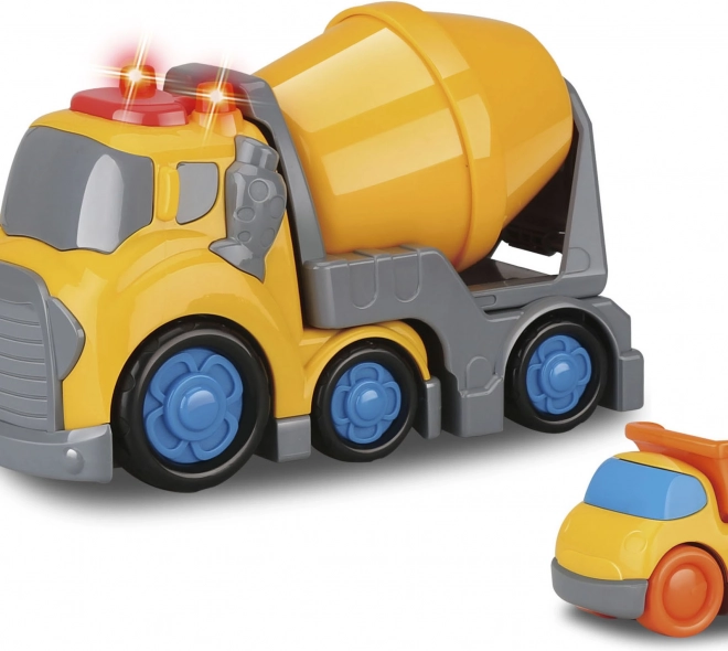 Kiddy auto míchačka s efekty a mini sklápěč