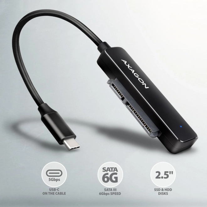Adaptér USB-C na SATA HDD/SSD AXAGON FASTPort2
