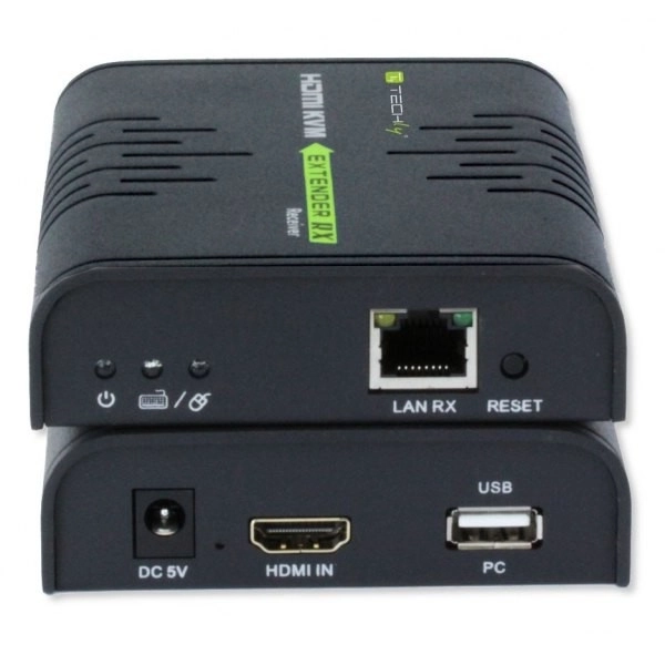 HDMI a USB prodlužovač po síti Cat.5/5e/6 120m