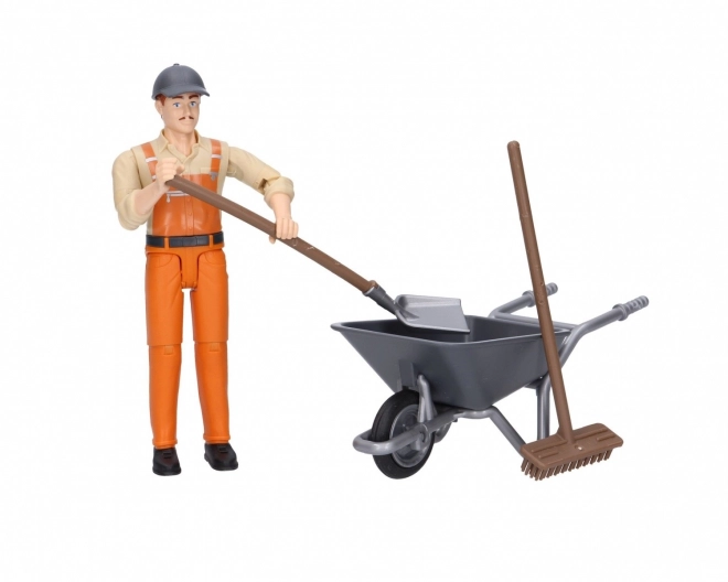 Bruder BWORLD Set komunal s figurkou