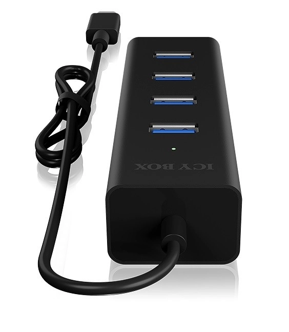 ICY BOX 4portový hub USB‑C (USB 3.0, 5 Gbit/s)