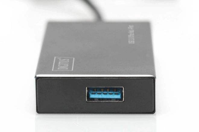 USB 3.0 SuperSpeed 4-portový hUB/hub, aktivní, hliník