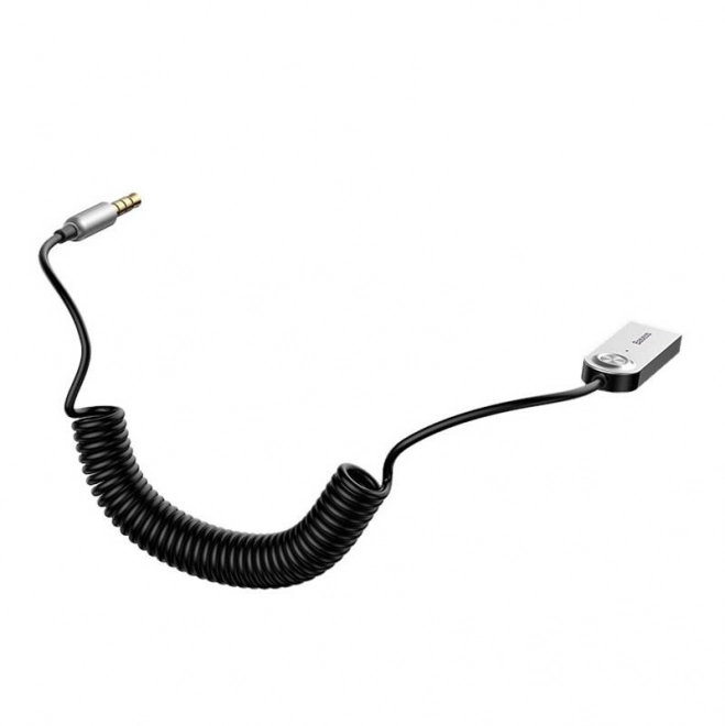 Bluetooth 5.0 USB/AUX zvukový adaptér Baseus – černý
